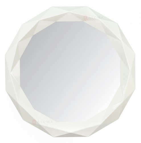 Фото. Зеркало настенное Талисман белый глянец. Строй-Отделка